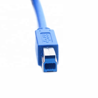 Kabel Printer USB 3.0 AM ke BM Hitam Biru A-b, Kabel Data USB 3.0 Kecepatan Tinggi untuk Printer 1m 3m 4m 5m