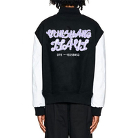 Veste bomber vintage en chenille brodée personnalisée YSJY pour hommes, vestes de collège personnalisées