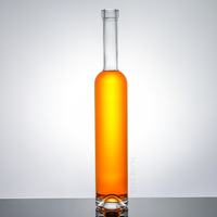 Op voorraad groothandel 200ml 375ml 500ml lege opbergflesjes helder glas fruitwijn likeurflessen