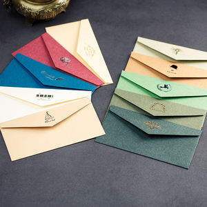 Carte de remerciement personnalisable avec logo, format vintage rétro, en papier kraft cartonné, estampage et gaufrage, recyclable - Product Image 5