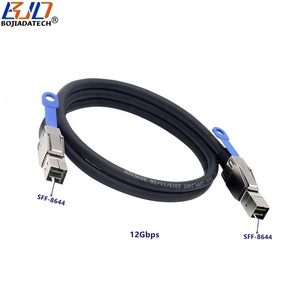 MINI SAS SFF <span class=keywords><strong>สาย</strong></span>เคเบิล<span class=keywords><strong>ต่อ</strong></span>ขยายสำหรับเซิร์ฟเวอร์ฮาร์ดดิสก์8644ตัวผู้ถึง SFF-8644 12Gbps 0.5M 1M 2M 3M 4 M 5M 6M - Product Image 1