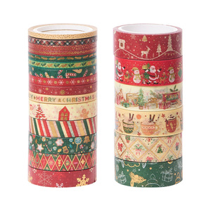 Export Goods Christmas <b>Washi</b> <b>Tape</b> 21 Rolls Thin Strips DIY Decorative Stickers For Holiday Crafting - Product Image 2