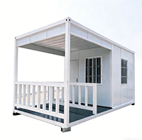 Cabine de sécurité mobile extérieure en panneaux sandwich d'acier haute résistance, assemblage rapide, prête à l'emploi pour bureau/événement commercial