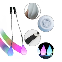 Boules LED POI Flashing Spinballs - Accessoires professionnels pour arts du flux rechargeables par USB, 1 paire