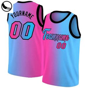 Team <b>pink</b> Oem Sublimation Designs School Plain Xs 7xl Sports <b>Men</b> Basketball Jersey Custom - Product Image 5