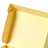 Boîte d'expédition pour vêtements en carton jaune personnalisée avec votre logo – Offre spéciale pour l'emballage de vêtements