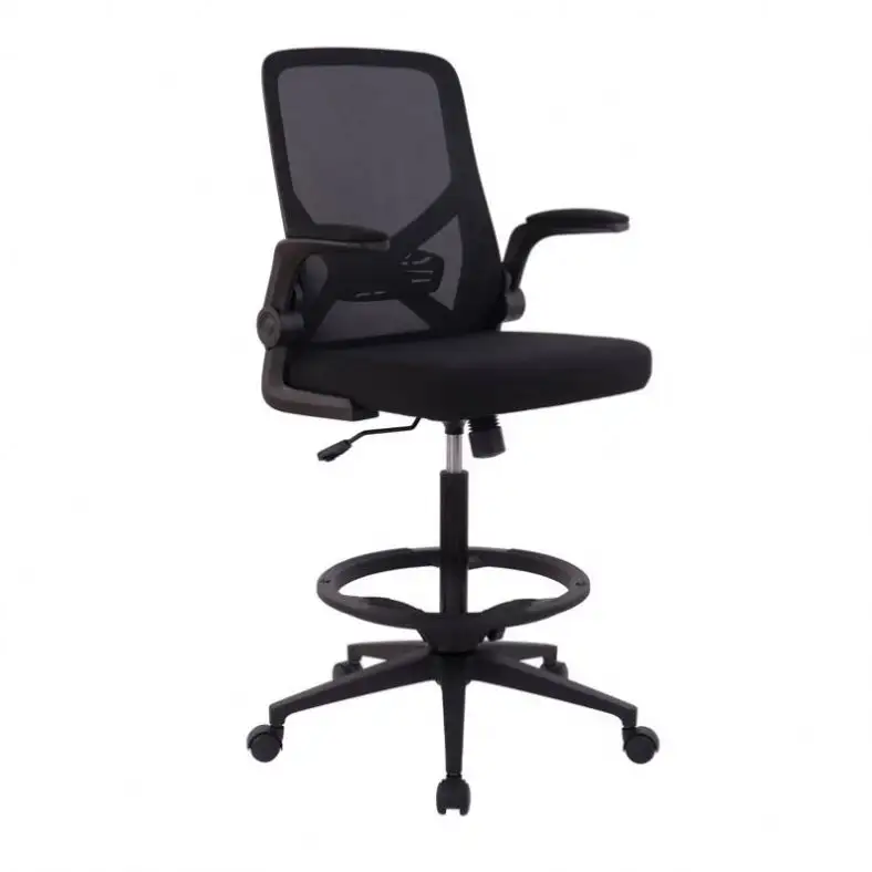 Haddeleme ofis dışkı hazırlanması döner sandalye ayaklı masa sandalye ayarlanabilir yükseklik havalandırmalı Mesh katlanır sandalyeler