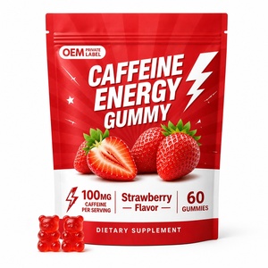 Gummies Énergétiques OEM à la Caféine : Concentration et Énergie Accrues avec Ashwagandha et Extrait de Thé Vert - Product Image 1