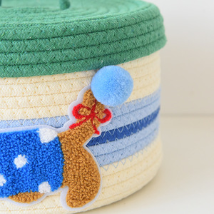 Factory Hot Sale <b>Storage</b> <b>Baskets</b> Woven Cotton Rope <b>Basket</b> Organizing Home Decoration - Product Image 2