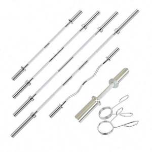 Barre d'haltères en acier chromé et fer, durable, étanche, 2,2 m, 20 kg, pour la musculation des bras - Vente en gros - Product Image 4