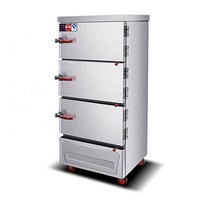 Cuiseurs à vapeur électriques/gaz commerciaux, cuisson à la vapeur des aliments, machine de streaming de cuisine commerciale en acier inoxydable
