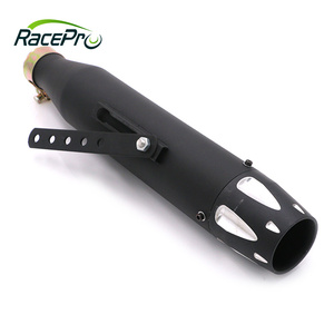 Racepro-silenciador de escape para motocicleta, tubo de acero negro para Harley Sportster 883 1200, Forty Eight, sevents, Two, Iron 883 - Product Image 6