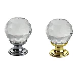 Bán buôn kéo trang trí pha lê đồ nội thất kim cương hình dạng ngăn kéo tay cầm cho tủ - Product Image 3