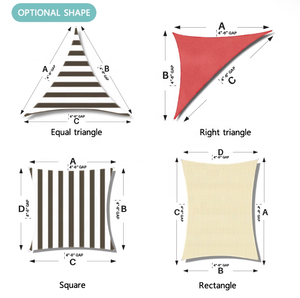 Carré/Triangle 95% crème solaire <span class=keywords><strong>Anti</strong></span> <span class=keywords><strong>UV</strong></span> <span class=keywords><strong>voile</strong></span> <span class=keywords><strong>d</strong></span>'<span class=keywords><strong>ombrage</strong></span> <span class=keywords><strong>imperméable</strong></span> <span class=keywords><strong>voile</strong></span> de soleil Polyester <span class=keywords><strong>voile</strong></span> <span class=keywords><strong>d</strong></span>'<span class=keywords><strong>ombrage</strong></span> - Product Image 6