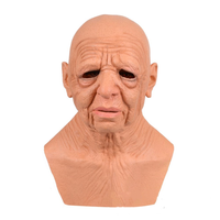 Produit phare : Masque d'Halloween en latex pour homme, idéal pour les personnes âgées, les jeunes et les d'âge moyen, masque humain pas cher pour fête d'Halloween, masque de vieil homme