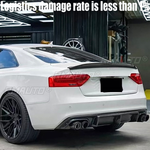 สปอยเลอร์หลังคาร์บอนไฟเบอร์สำหรับ Audi A5 Sline S5 Coupe ปี 2009-2016 ไม่ใช่สำหรับ RS5 สปอยเลอร์ฝากระโปรงท้ายรถยนต์ FRP - Product Image 2