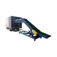 Convoyeur mobile Lianxin avec sections et élévateur hydraulique pour une manutention efficace des conteneurs dans les entrepôts
