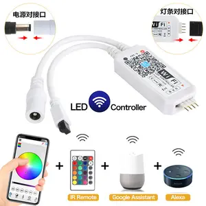 Fita flexível Impermeável RGB 5050 W 12 10 V RGB tira CONDUZIDA com adaptador de energia 220V Rgb Led Luz de Tira