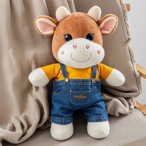 ตุ๊กตาสัตว์น่ารักสมจริงวัสดุบรรจุ PP รูปกวางกระทิงหมูป่านุ่ม - Product Image 6