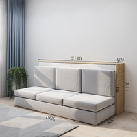 Casa de Campo moderna de Material de madera, gran almacenamiento, Horizontal, cama con sofá