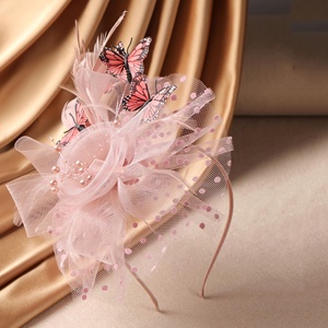 Cappello Derby a Farfalla Classico per Tea Party con Fermaglio per Capelli Anni '20 '50 Fascinator per Signora Donna Abbigliamento per Eventi Formali - Product Image 5