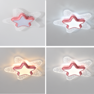 Phim hoạt hình hiện đại sắt Acrylic LED Đèn trần cho phòng ngủ của trẻ em có thể điều chỉnh nhiệt độ màu chàng trai & cô gái - Product Image 5