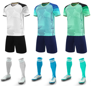 Fußball-Trainings-Trikot-Shorts-Set mit individuellem Namen und Nummer, leicht, atmungsaktiv, Fußball-Team-Uniform, Sommer, automatischer Zuschnitt - Product Image 1