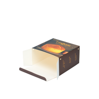 Boîte cadeau carrée pliable en papier spécial avec sac en papier, emballage alimentaire pour gâteaux et desserts