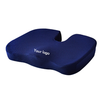 Coussin de siège de chaise de bureau orthopédique en mousse à mémoire de forme avec gel rafraîchissant tissé, personnalisé, en forme triangulaire, vente en gros