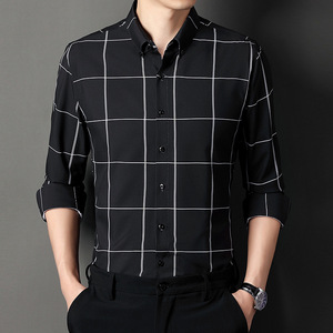 <span class=keywords><strong>Chemise</strong></span> d'affaires pour hommes à manches longues, style européen et américain, nouvelle collection printemps-été, vente en gros - Product Image 4
