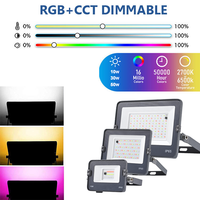 Projecteur LED extérieur DMX512 CCT RGB RGBW RGB+CCT RGBCW IP65 10W 30W 50W avec garantie de 5 ans, projecteur LED RGB