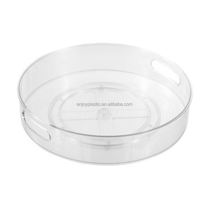 Organisateur de rangement en plastique manipulé Porte-épices de cuisine rotatif plateau tournant 360 degrés Lazy Susan pour le rangement des armoires de cuisine - Product Image 4