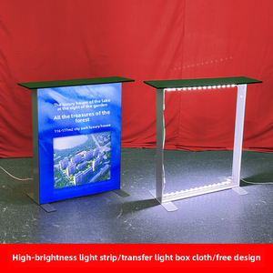 Dễ dàng cài đặt hình chữ nhật hộp đèn vải hiển thị truy cập tradeshow gian hàng đứng với bảng khuyến mãi - Product Image 2