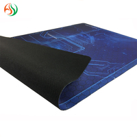 Alas Mouse motif kustom warna penuh, alas Mouse antiair bagus antiselip dapat dilipat ukuran besar Neoprene Gaming
