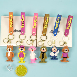 Dihua vui phim hoạt hình PVC & 3D Anime Keychains cao su mềm Keychains với figurine thẻ - Product Image 6