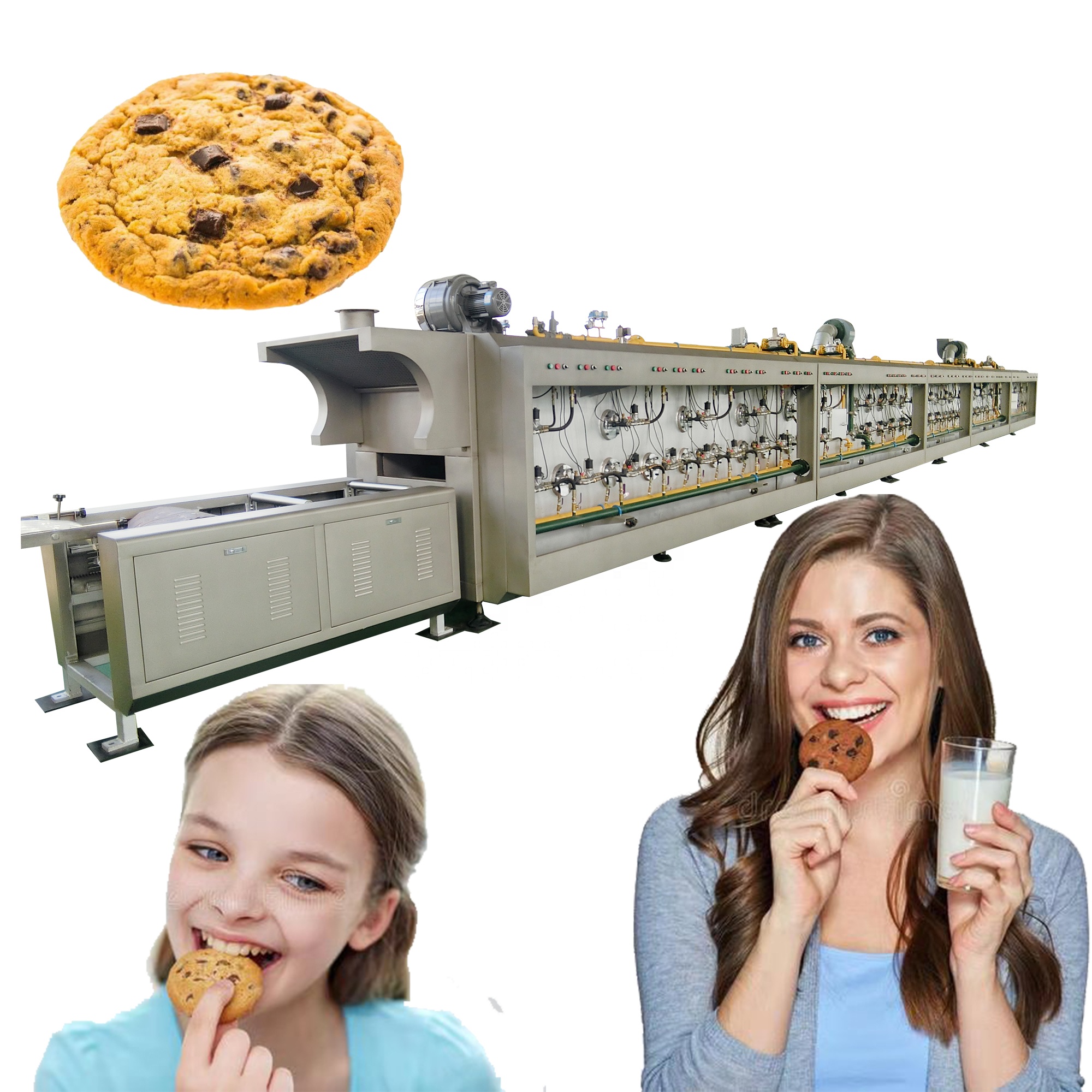 wholesale biscuits baking machine Sandwiching cookies processing machinery extruder biscuit machine forming production line