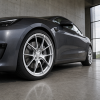 Jantes en alliage d'aluminium forgé légères de 18 à 22 pouces, 5 branches concaves, compatibles avec BMW M3 M4 Audi Tesla