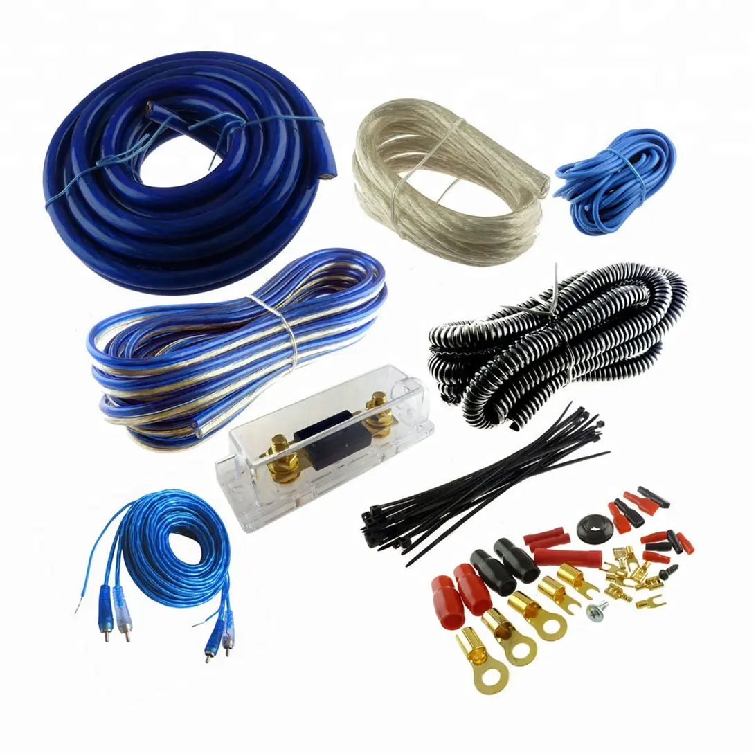 High Specification Amplifier Kit 0 4 8 Gauge OFC CCA Car Audio Wire Installation Kit for Speaker Amp