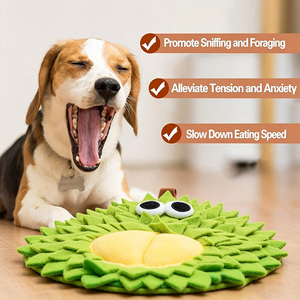 Tapis de renifflement pour animaux de compagnie (chiens et chats) à motif fruits, gamelle interactive de distribution lente pour la réduction du stress et la stimulation sensorielle - Product Image 4