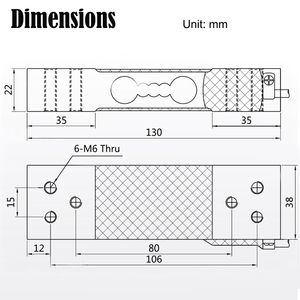 PLC328 20kg 60kg 100kg 150kg 200kg 300kg 고정밀 알루미늄 합금 부하 전지 - Product Image 2