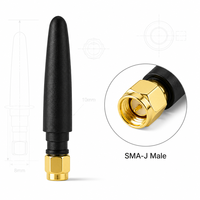 Antena Mikro 4G LTE -J Male Polarisasi Vertikal 3dBi Gain Tinggi untuk Router Kecil dan Modul DTU Nirkabel 2G/3G