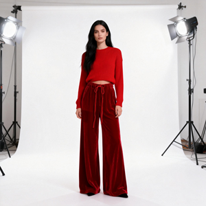 <span class=keywords><strong>Pantaloni</strong></span> da <span class=keywords><strong>Donna</strong></span> <span class=keywords><strong>in</strong></span> Velluto Nuovo Stile 2026, <span class=keywords><strong>con</strong></span> <span class=keywords><strong>Elastico</strong></span> <span class=keywords><strong>in</strong></span> <span class=keywords><strong>Vita</strong></span> e Coulisse, Perfetti per l'Uso Quotidiano e il Pendolarismo - Product Image 3