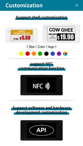 HIPOINK ขายส่ง OEM ODM ระบบ ESL ป้ายราคาอิเล็กทรอนิกส์แบบ E Ink สำหรับซูเปอร์มาร์เก็ตสุดหรู ป้ายราคาอัจฉริยะสำหรับชั้นวางสินค้าปลีก - Product Image 4