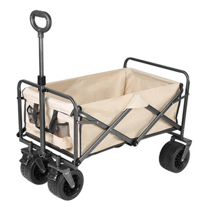 Carrito de Camping Plegable de Bajo Precio, Carrito Utilitario Resistente, Carrito Plegable Portátil para Playa, Carritos Utilitarios de 4 Ruedas - Product Image 1