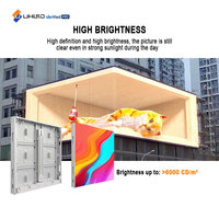 Écran LED publicitaire UHLED haute luminosité P10 en aluminium, étanche IP66, pour installation fixe extérieure, panneau vidéo mural