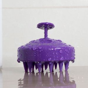 แปรงขัดผมซิลิโคนอ่อนนุ่มแบบแมนนวลสำหรับที่นวดรังแคแชมพู - Product Image 3