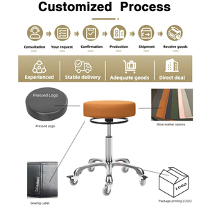 Mobilier de salon professionnel 360 °   <span class=keywords><strong>Chaise</strong></span> de beauté réglable, tabouret de barbier à vendre - Product Image 5