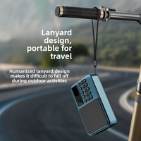 Radio Saku FM Pengisian Daya USB-C Penerimaan Luar Biasa Speaker Jernih dan Jack Headphone Layar LCD Radio FM untuk Berjalan/Berlari/Gym