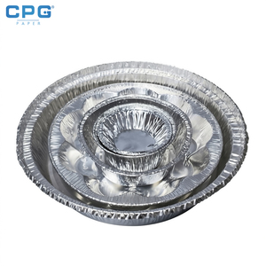 Barquette en aluminium recyclable, demi-taille, profonde, avec couvercle en aluminium, pour buffet traiteur - Product Image 1