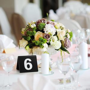 Porte-cartes de table en acrylique double face pour table de mariage 1-25, pour banquets de restaurant et réception - Product Image 3